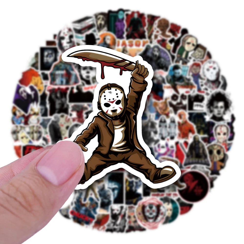 Mixed Horror Movie Character Stickers