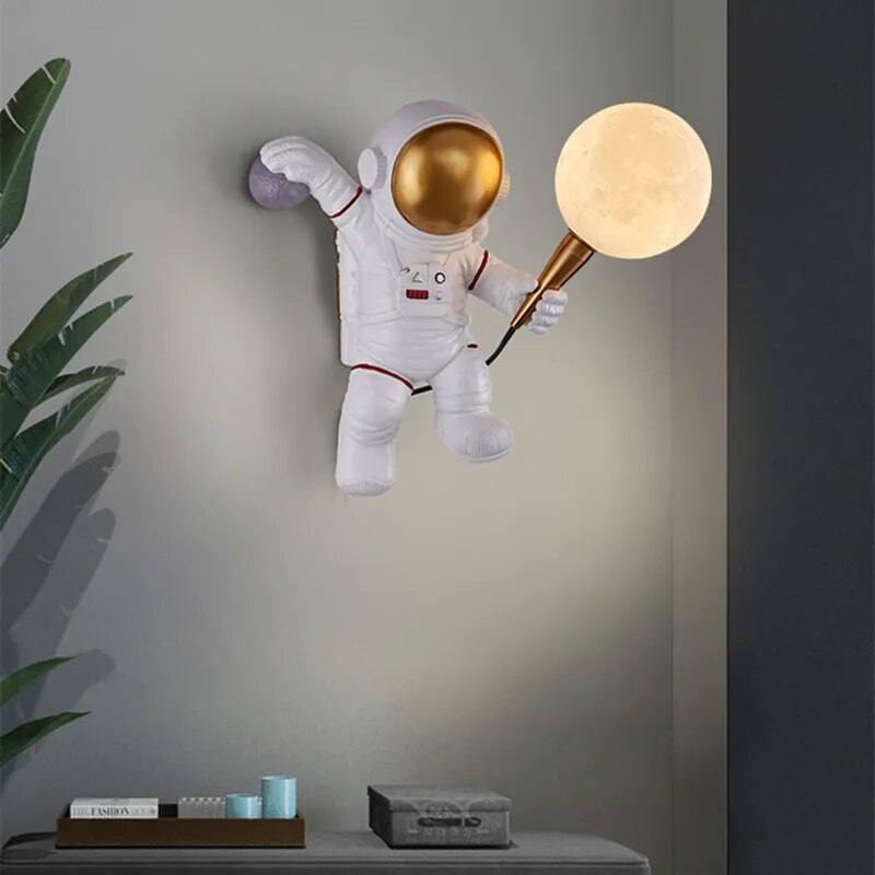 Astronaut LED Moon Lamp