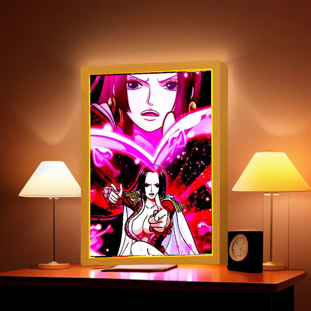 Anime Figure One Piece Night Light Poster