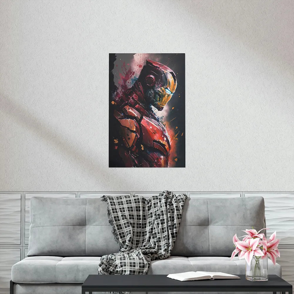 Iron Man Influenced Vivid Wall Art