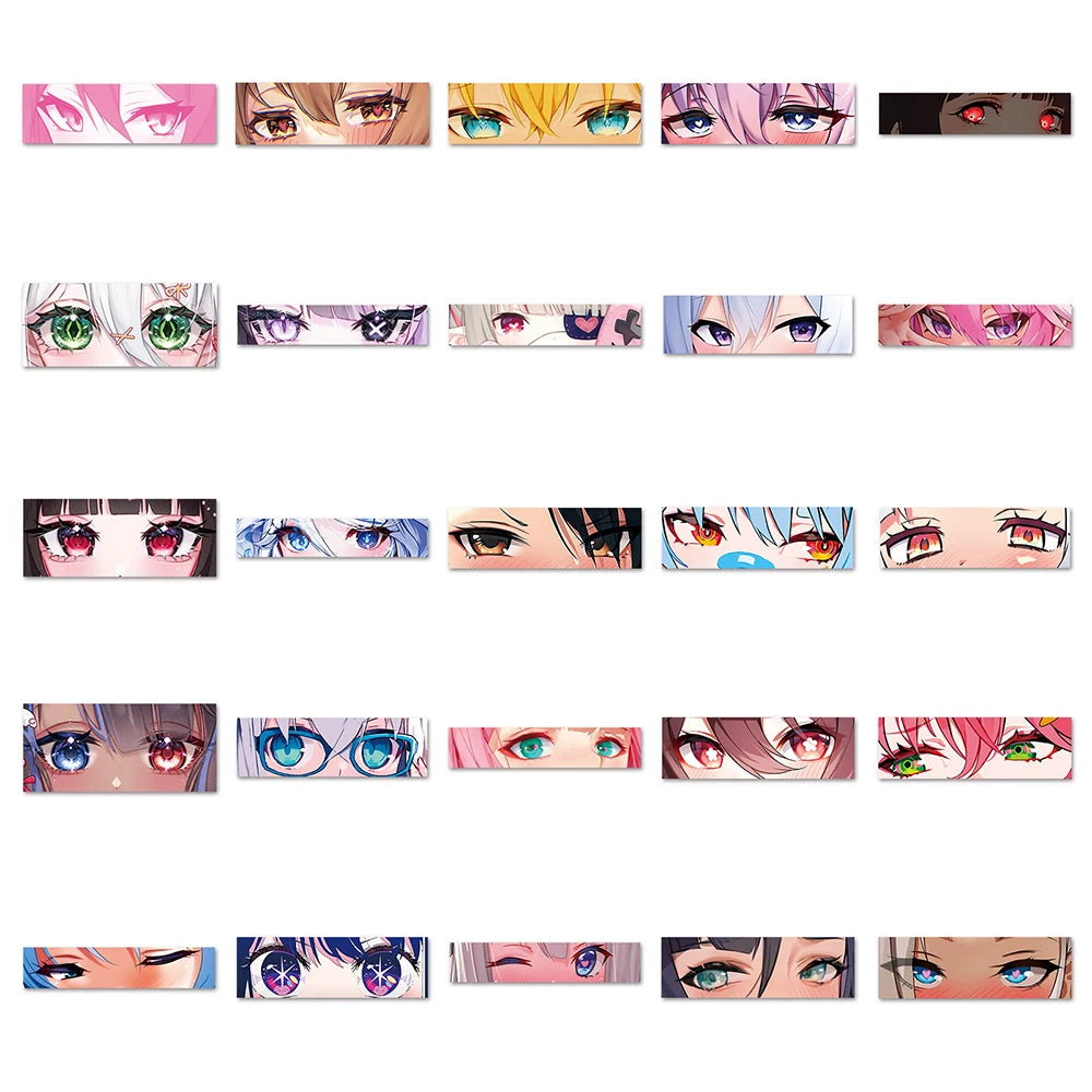 Cool Anime Girl Eye Stickers