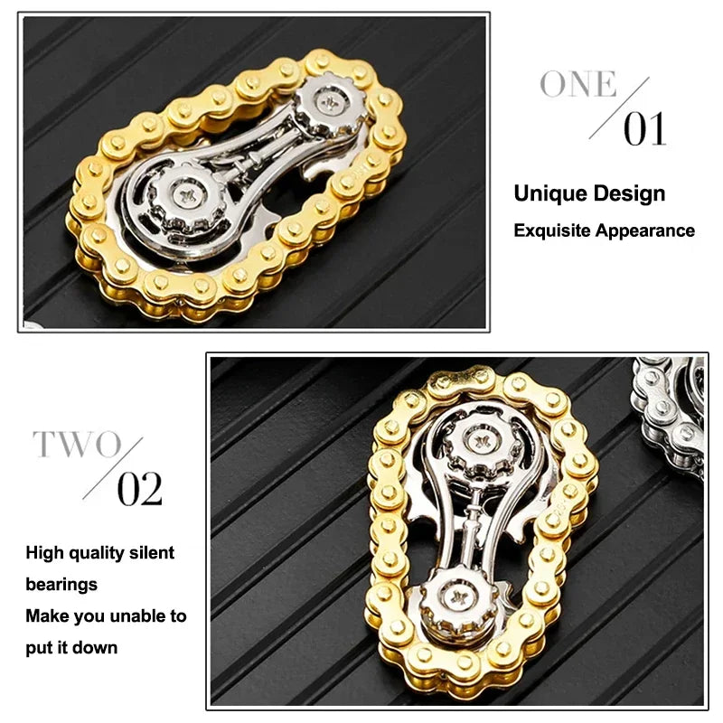NEW Metal Bike Chain Fidget Toy