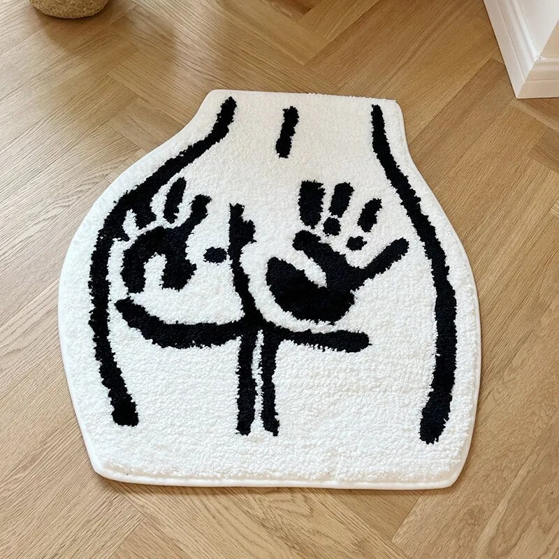 Soft Stylish Sexy Woman Butt Rug
