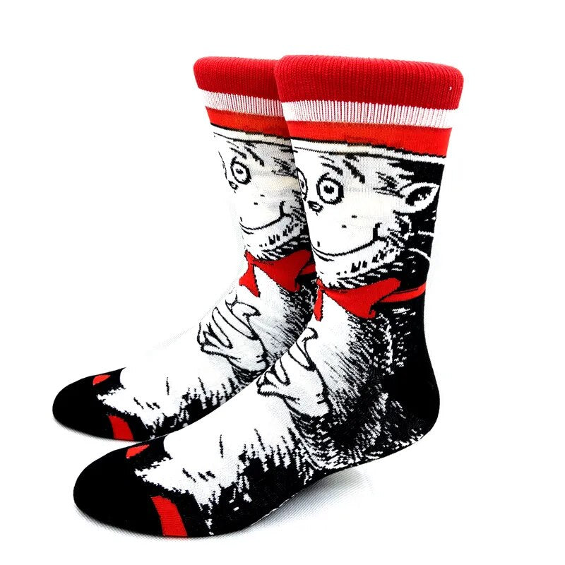 Comfortable Anime, Cartoon, and Entertainment-Inspired Long Cotton Socks