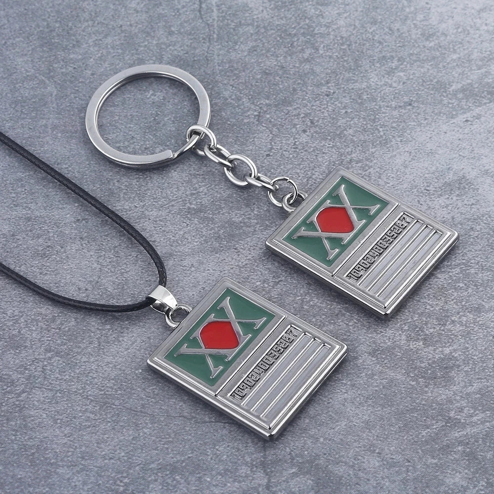 Anime Hunter x Hunter Inspired Hunters License Necklace and Keychain