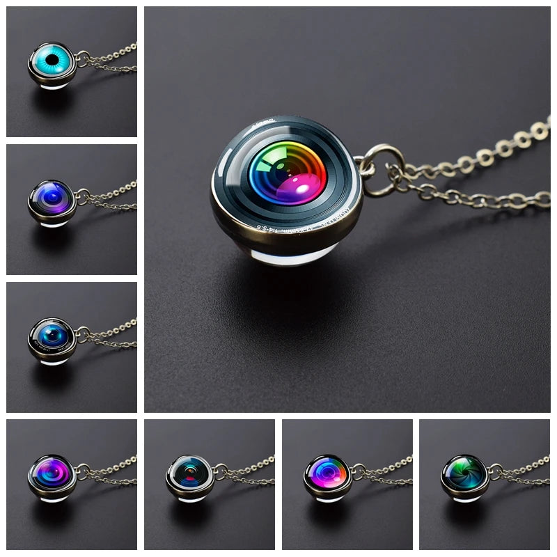 Camera Lens Eyes Necklace