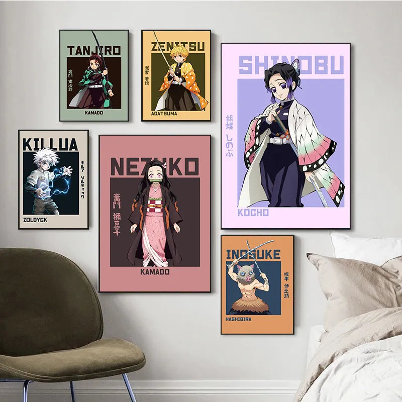 Demon Slayer Multi-Character Canvas Prints