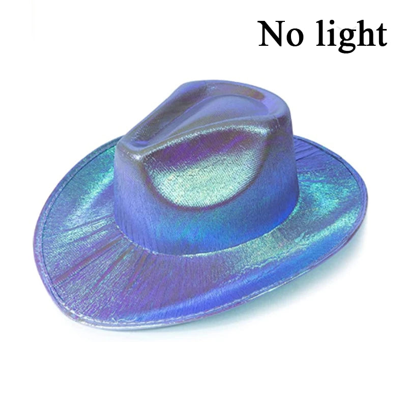 Glowing LED Cowboy & Cowgirl Hats