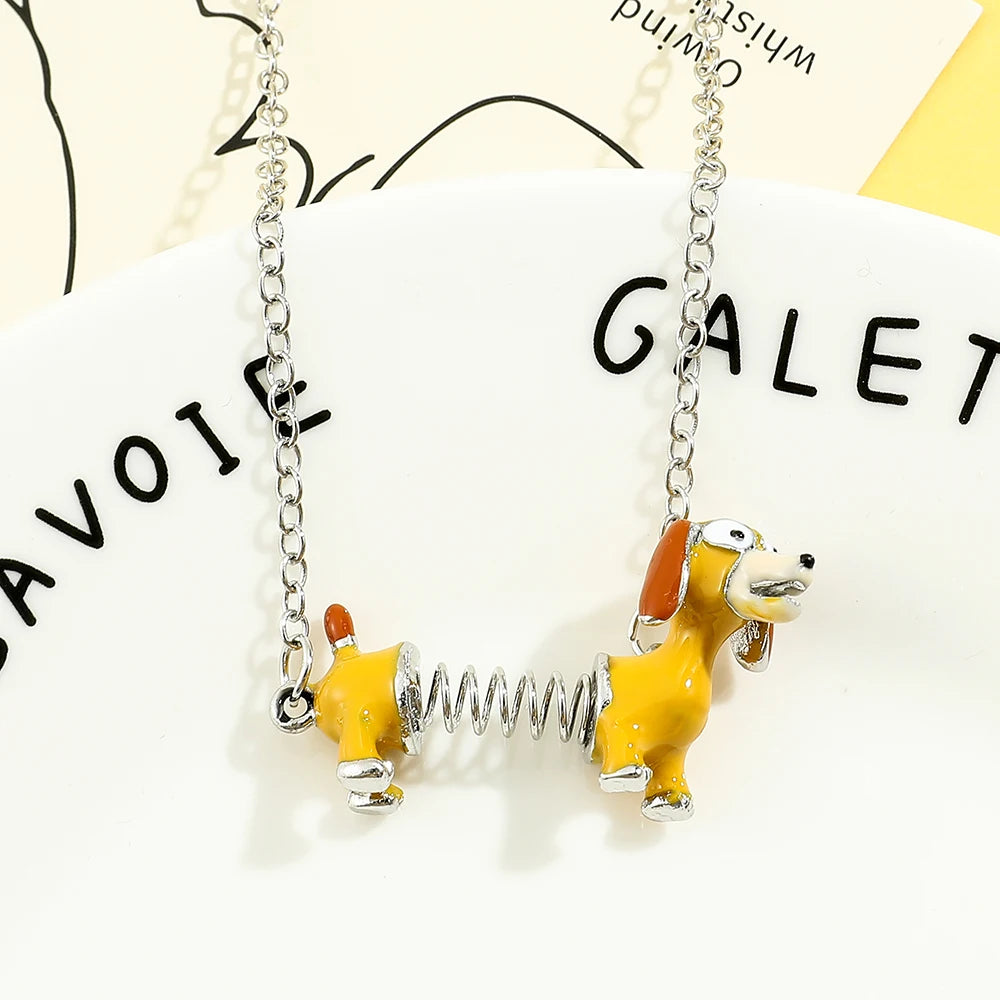 Slinky Dog Pendant Necklace