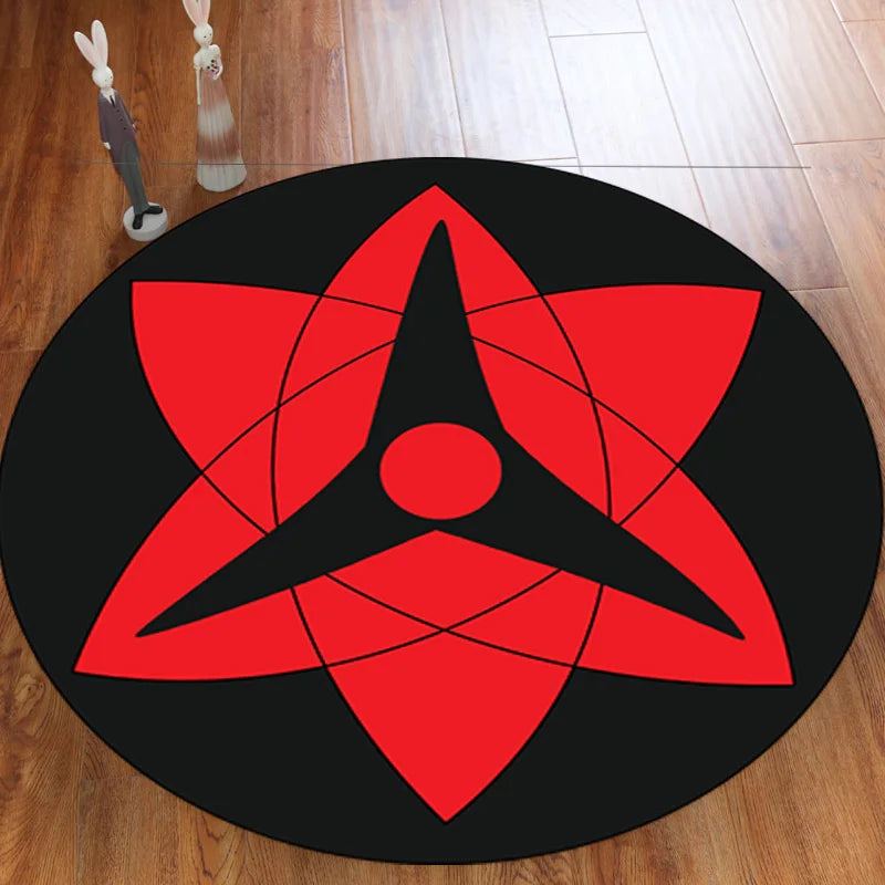 Naruto Anime Uchiha Sharingan Themed Rugs