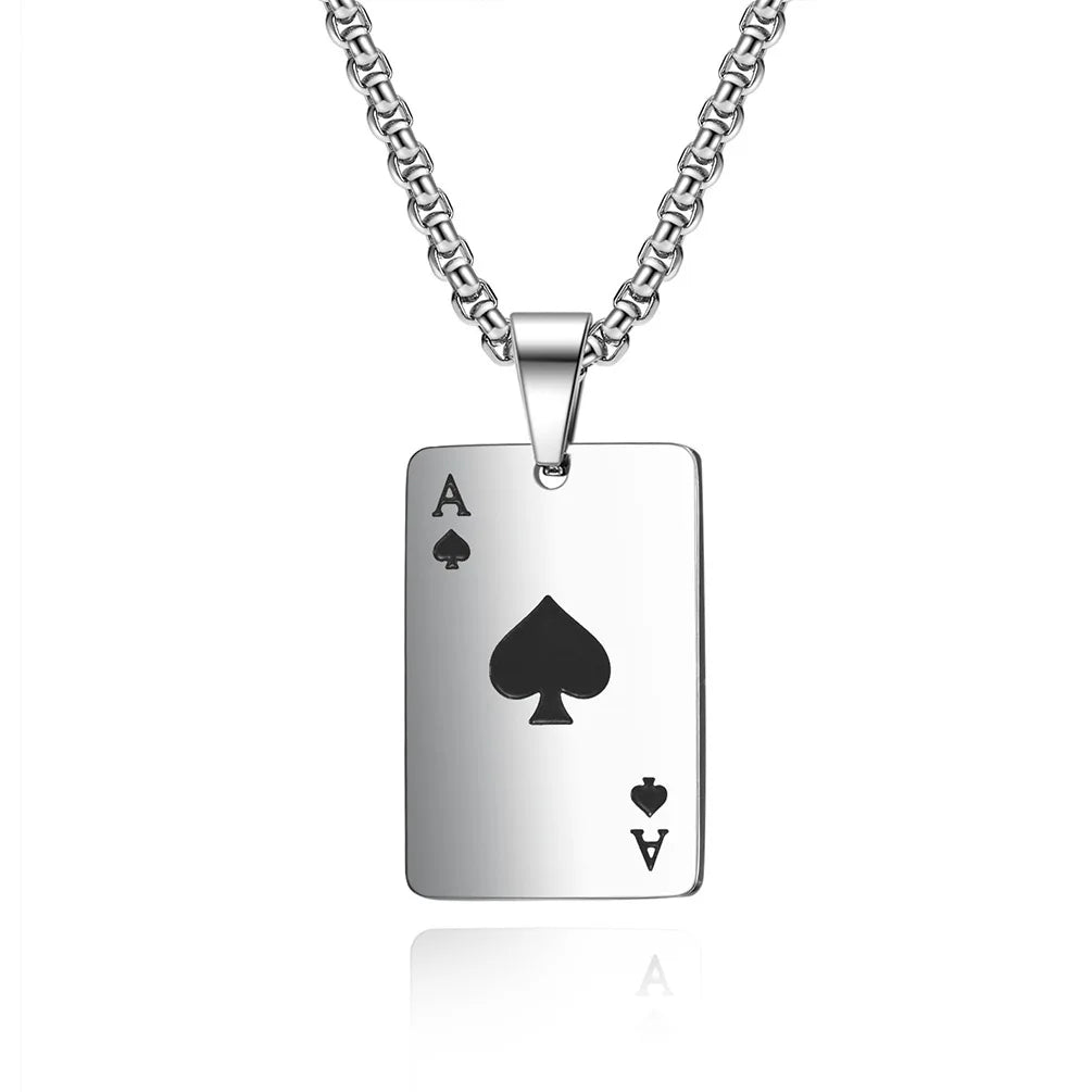 Poker Card Necklace