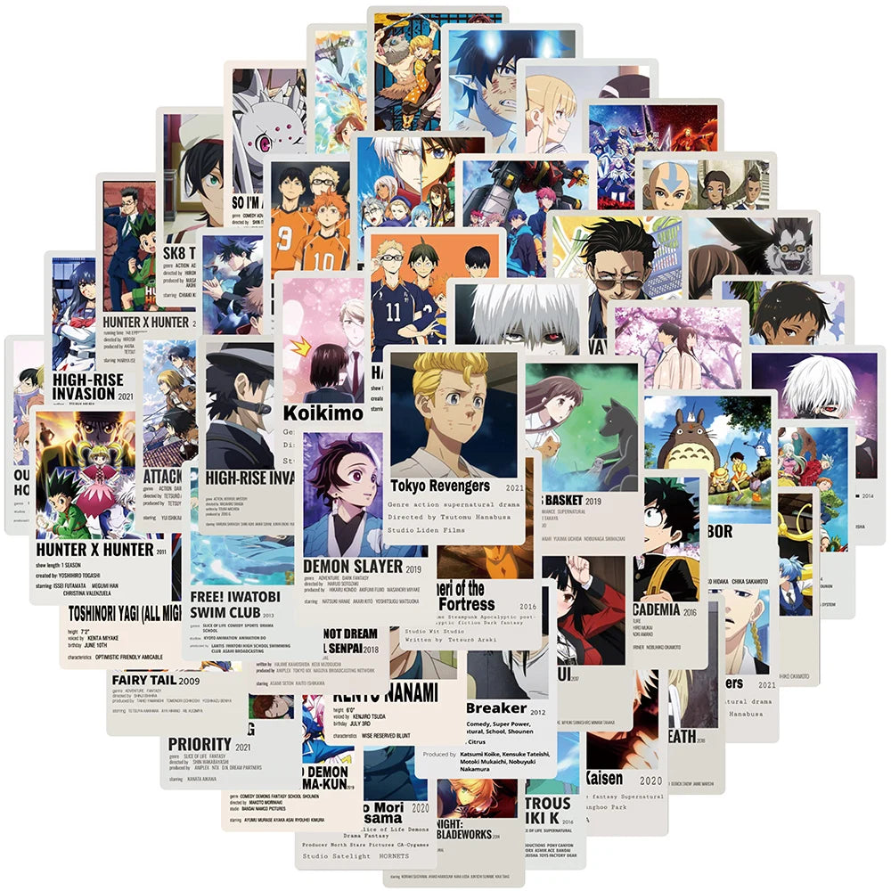 Mixed Anime Art Stickers