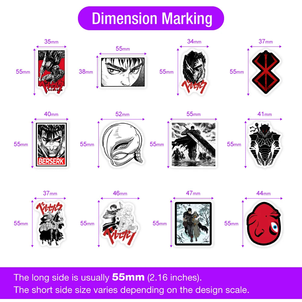 Berserk Themed Stickers 2