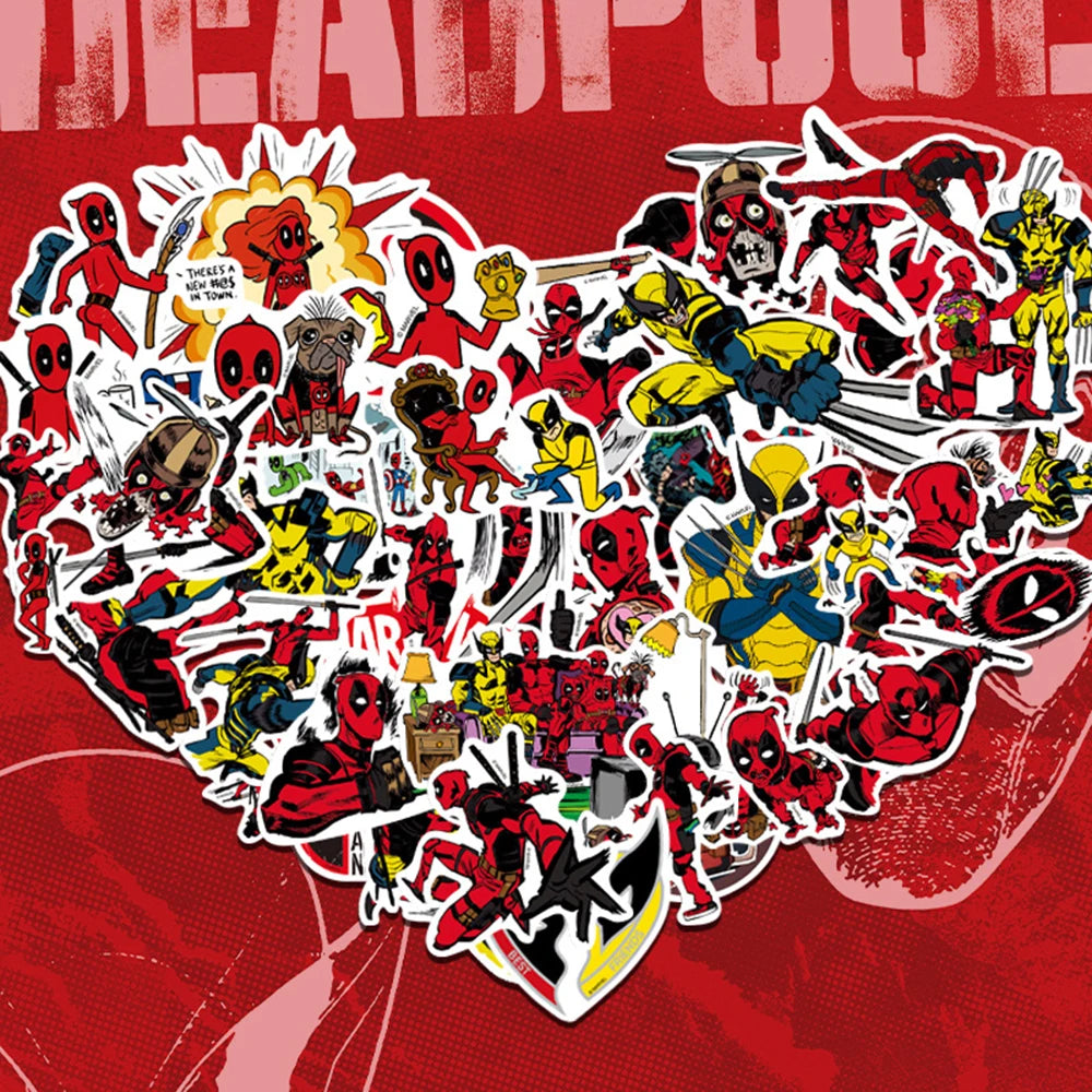 Deadpool & Wolverine Themed Stickers
