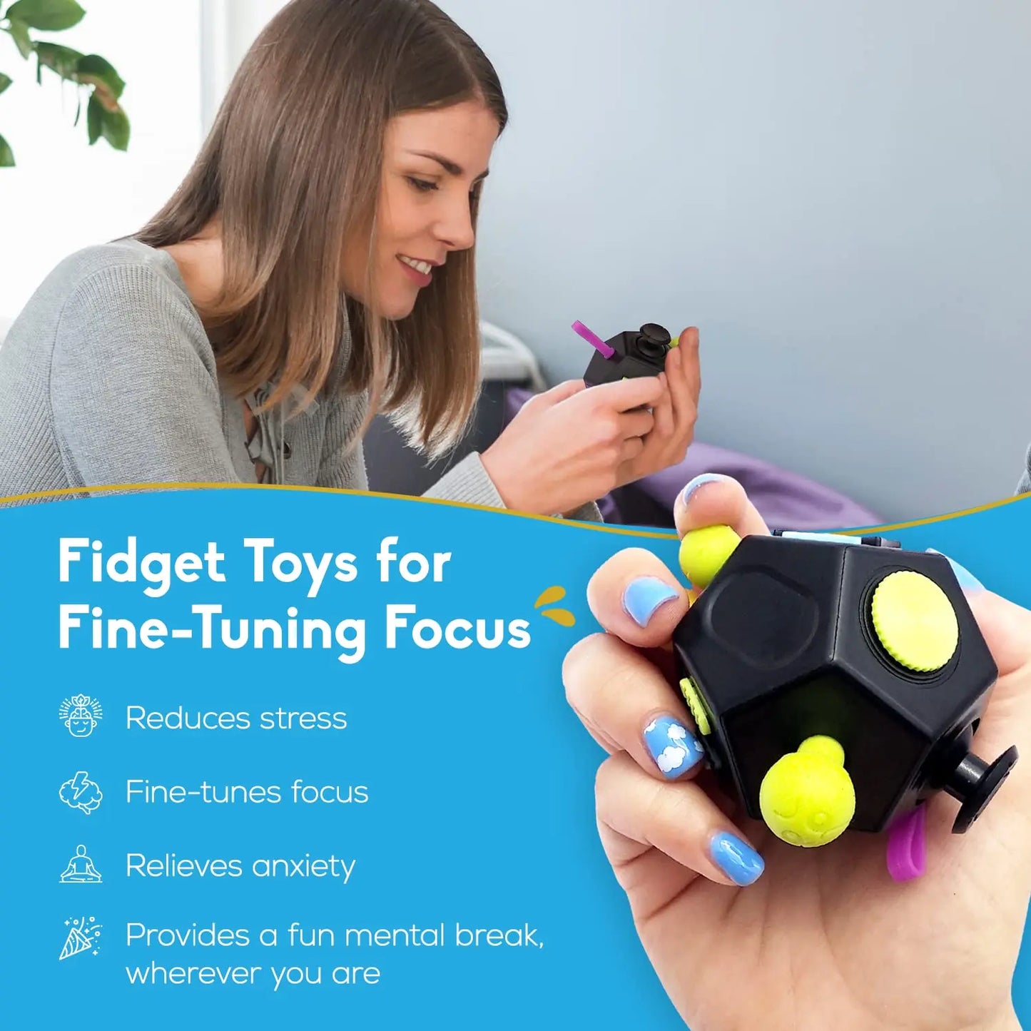 Cool Fidget Cubes & Polyhedrons