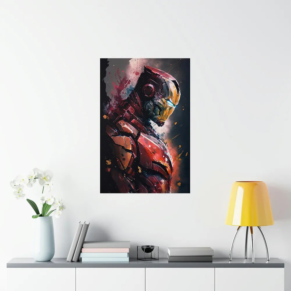Iron Man Influenced Vivid Wall Art