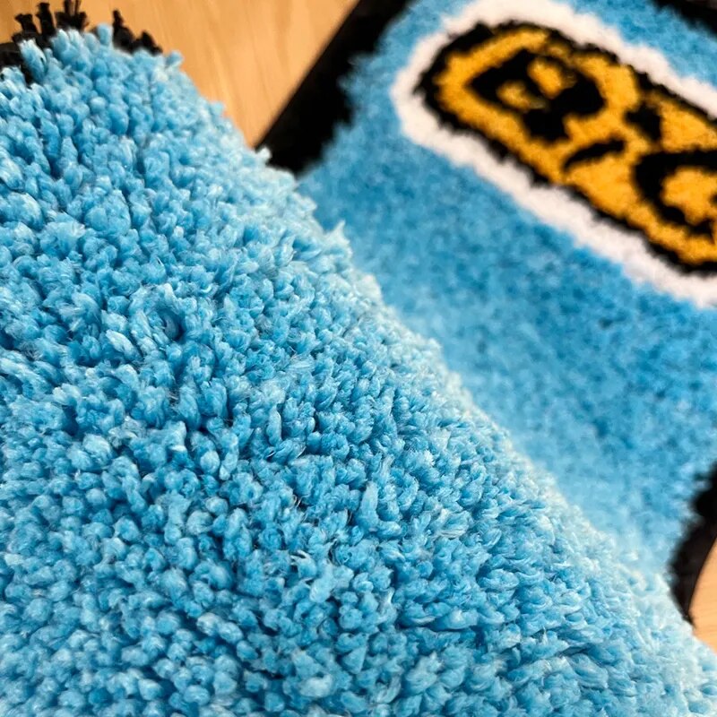 This Blue Bic Inspired Lighter Rug