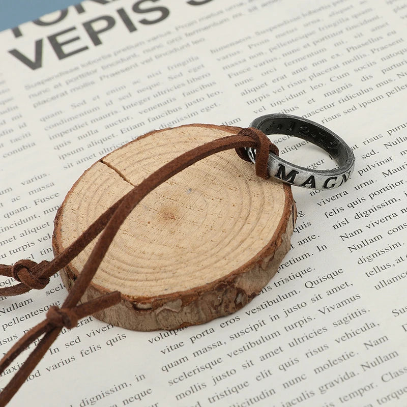 Uncharted Game Inspired Ring Necklace