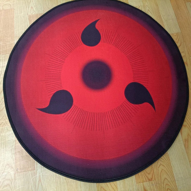 Naruto Anime Uchiha Sharingan Themed Rugs