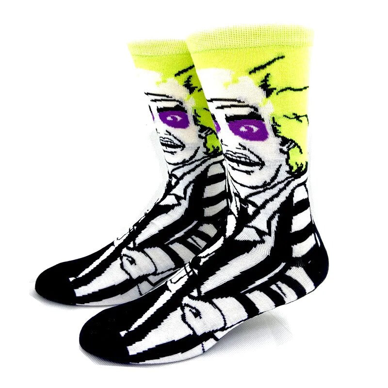 Comfortable Anime, Cartoon, and Entertainment-Inspired Long Cotton Socks