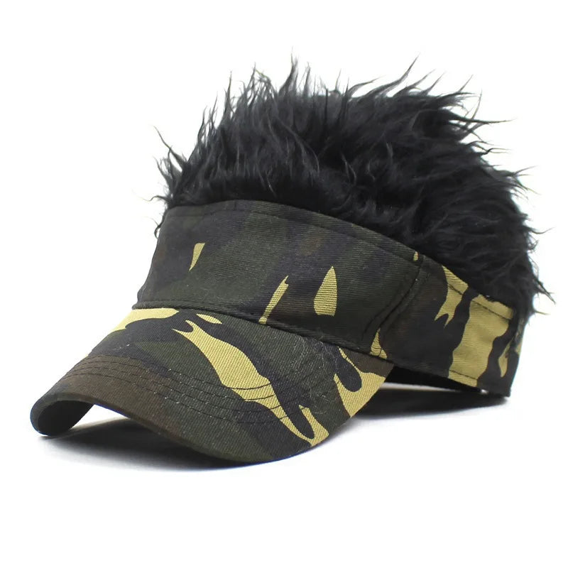 Camouflage Anime Wig Baseball Cap