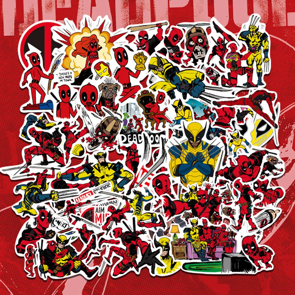 Deadpool & Wolverine Themed Stickers