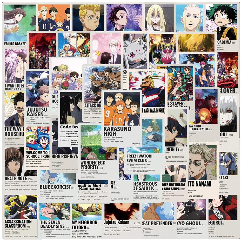 Mixed Anime Art Stickers