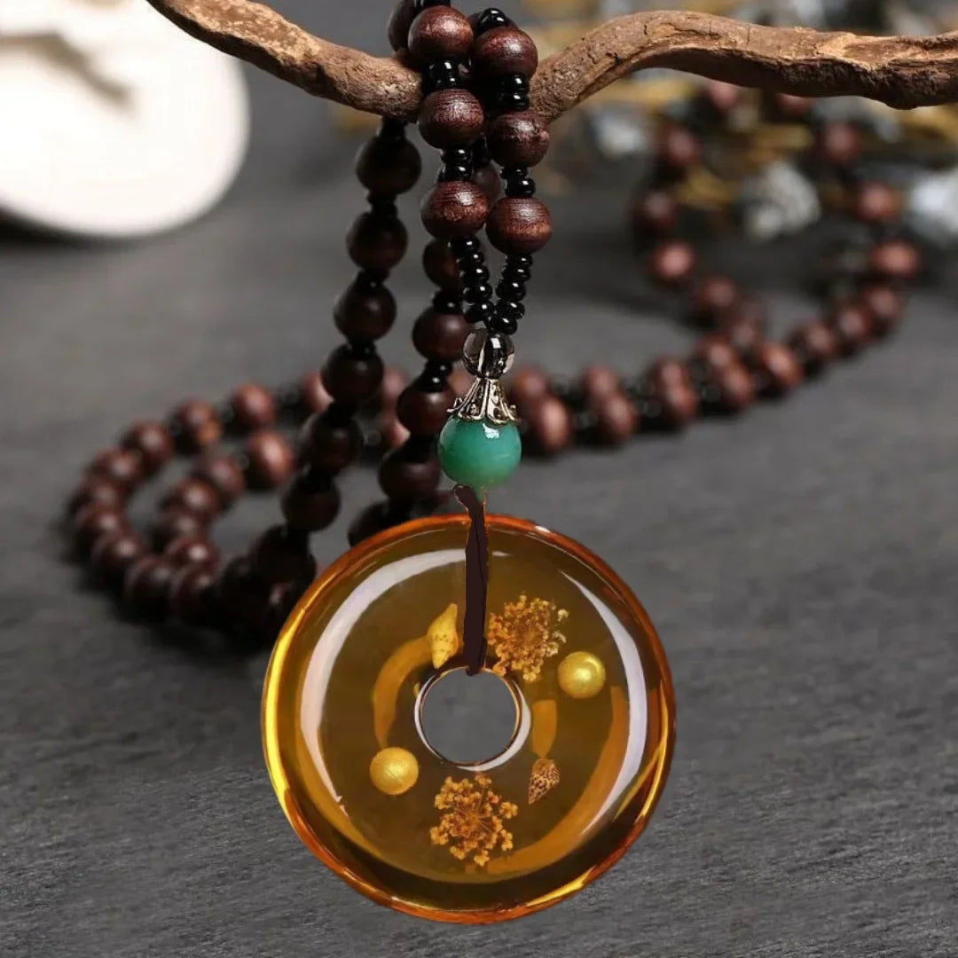 Amber Brine Beeswax Necklace