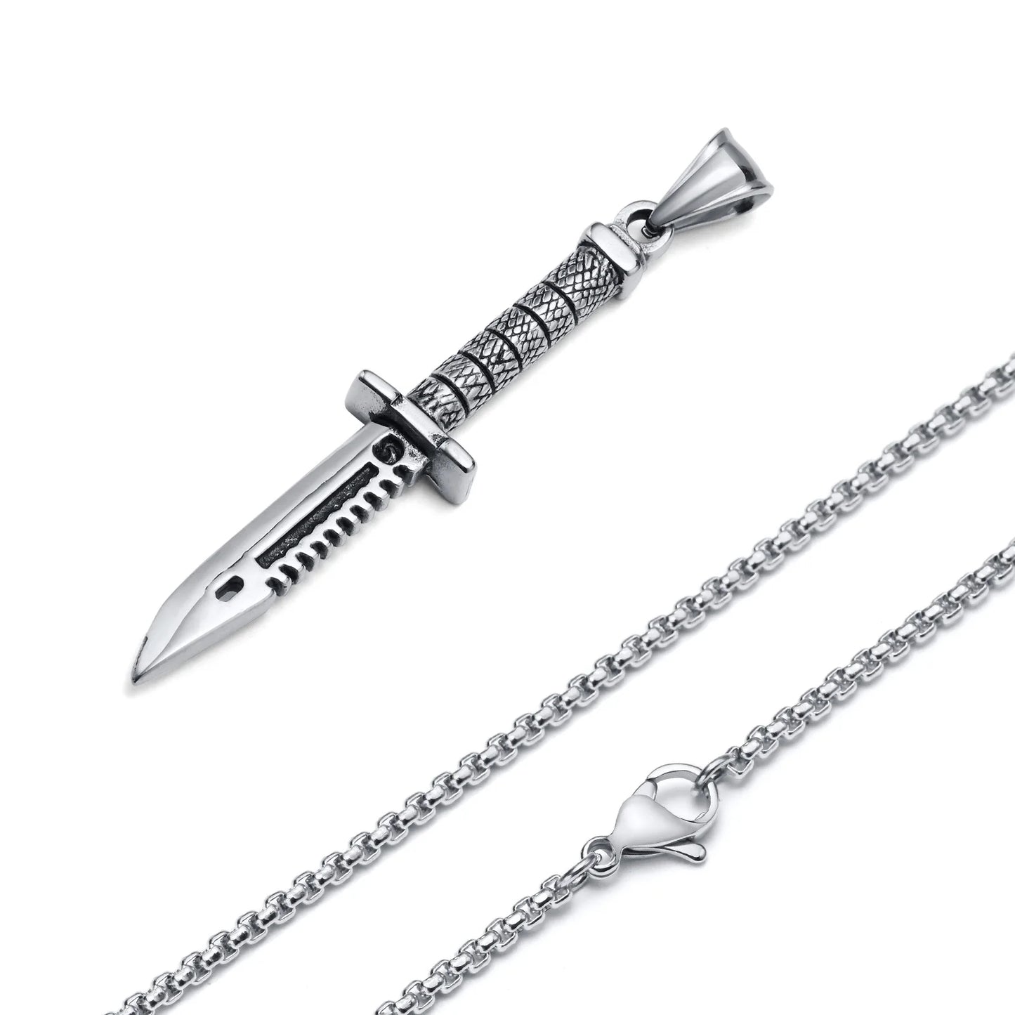 Cool Military Knife Pendant Necklaces
