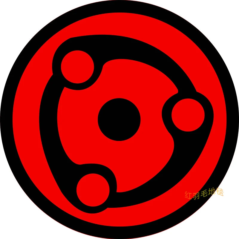 Naruto Anime Uchiha Sharingan Themed Rugs