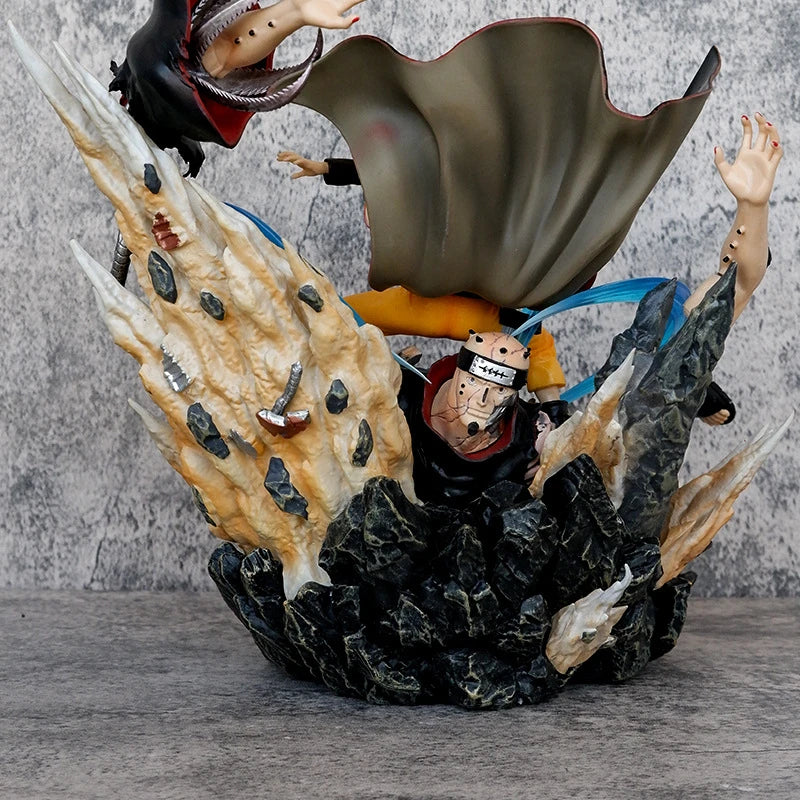 Anime Naruto Uzumaki Sennin Mode Rasengan Attack Statue