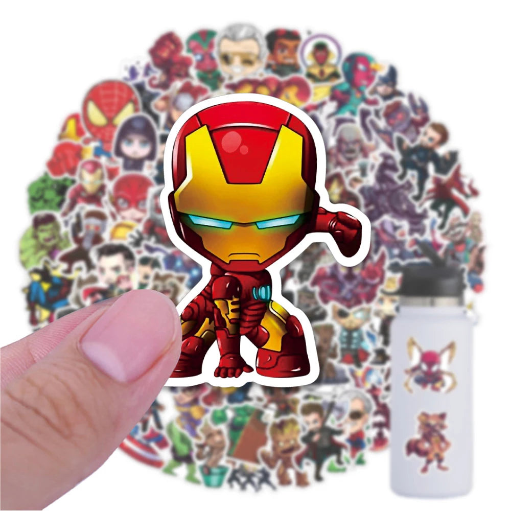 Marvel Inspired Cool Super Chibi Stickers