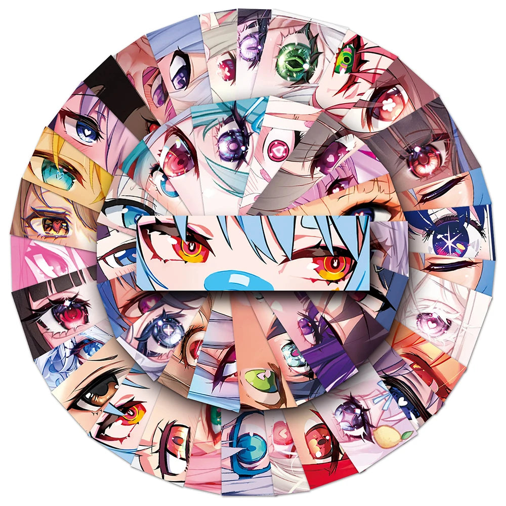 Cool Anime Girl Eye Stickers