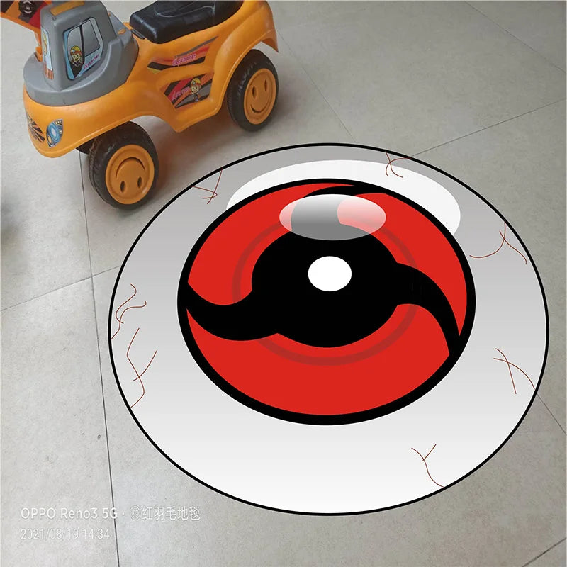 Naruto Anime Uchiha Sharingan Themed Rugs