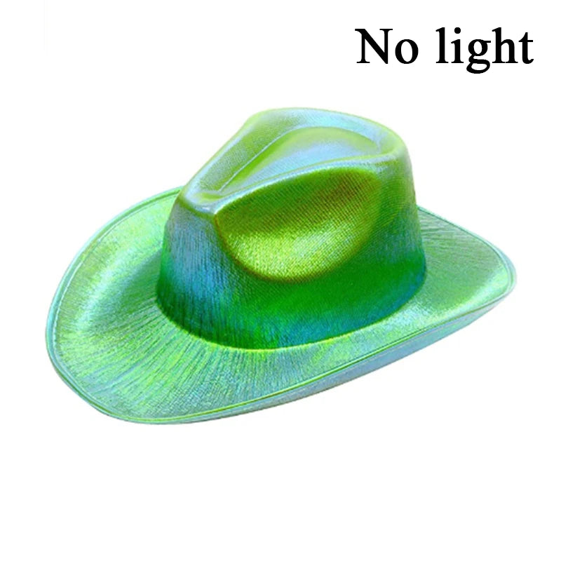 Glowing LED Cowboy & Cowgirl Hats