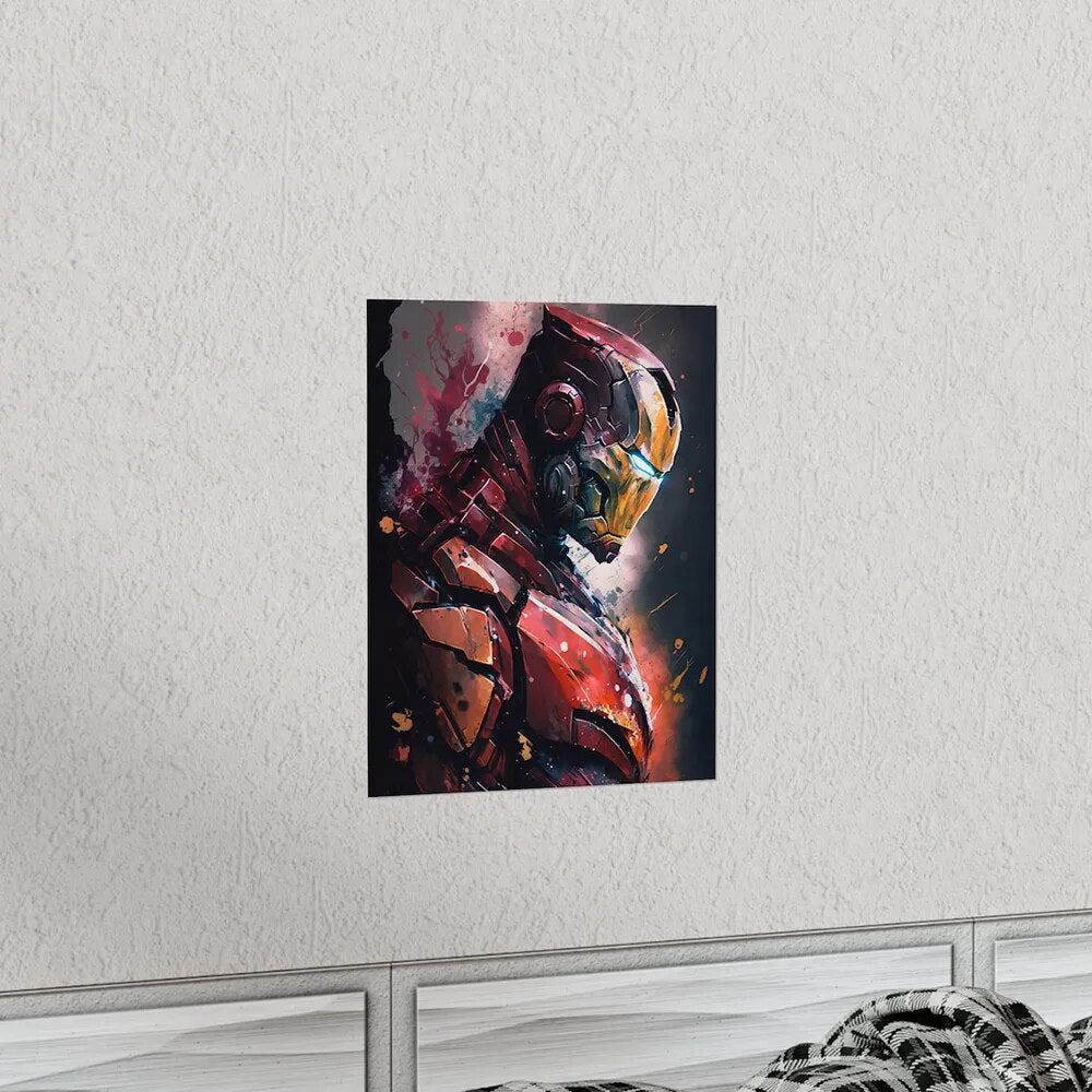 Iron Man Influenced Vivid Wall Art