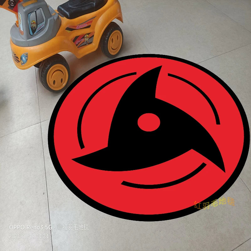 Naruto Anime Uchiha Sharingan Themed Rugs