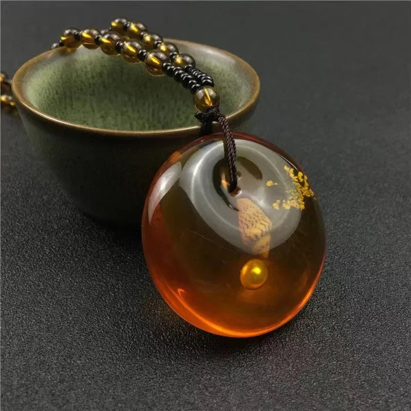 Amber Brine Beeswax Necklace
