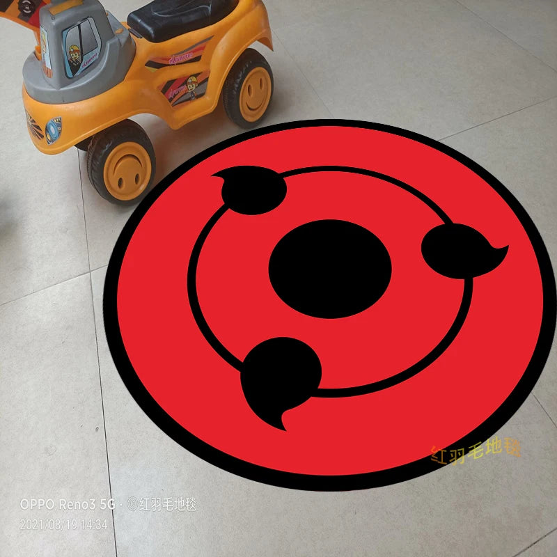 Naruto Anime Uchiha Sharingan Themed Rugs