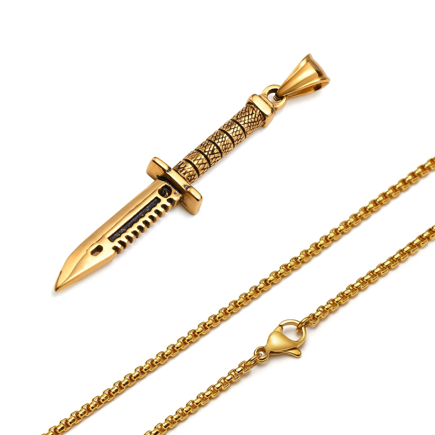 Cool Military Knife Pendant Necklaces