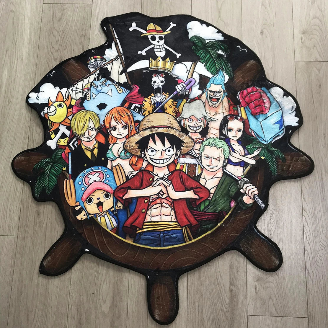 One Piece Rudder Themed Rug