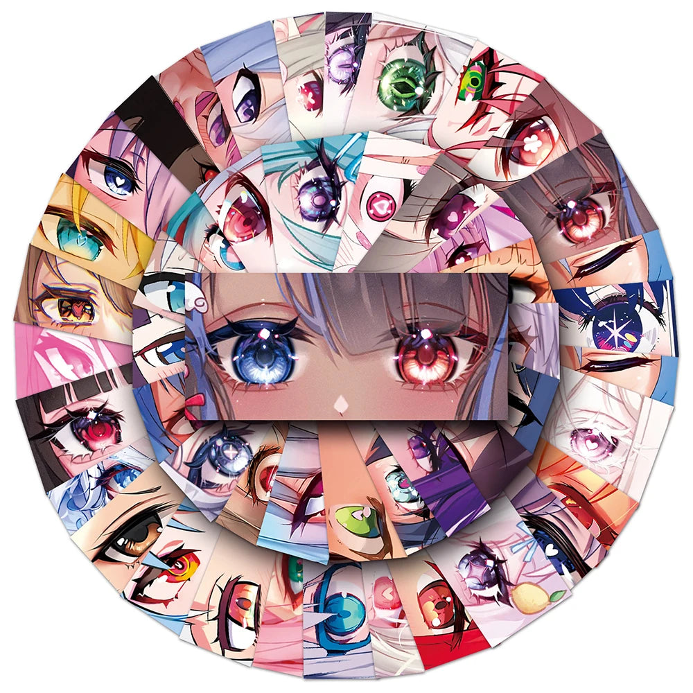 Cool Anime Girl Eye Stickers