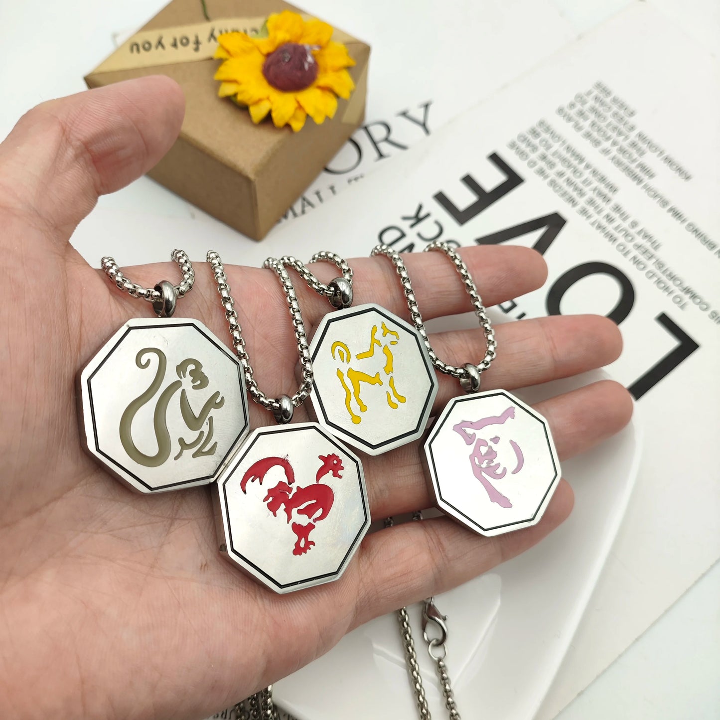 Jackie Chan Adventures Themed Zodiac Talisman Necklaces