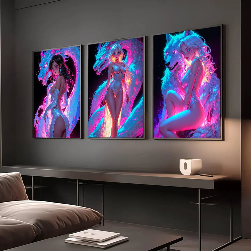 Hot Anime Girls Canvas Prints