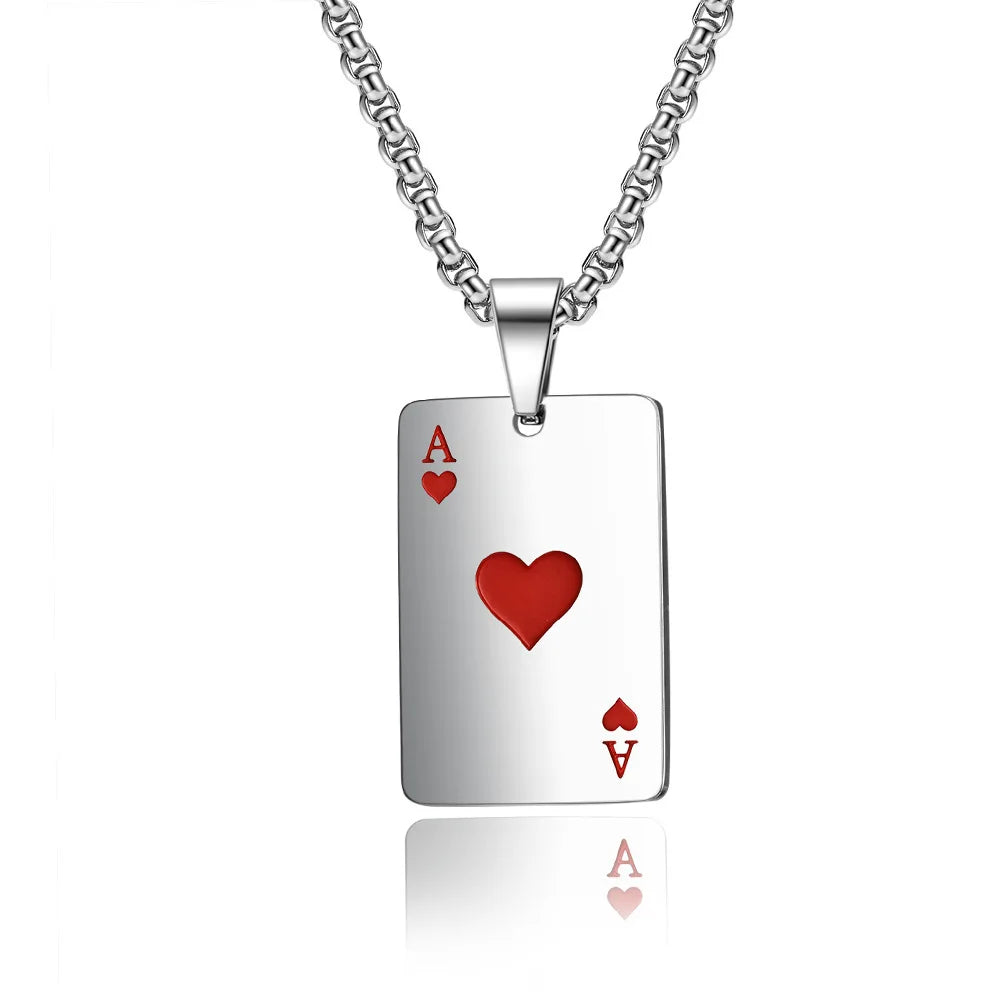 Poker Card Necklace