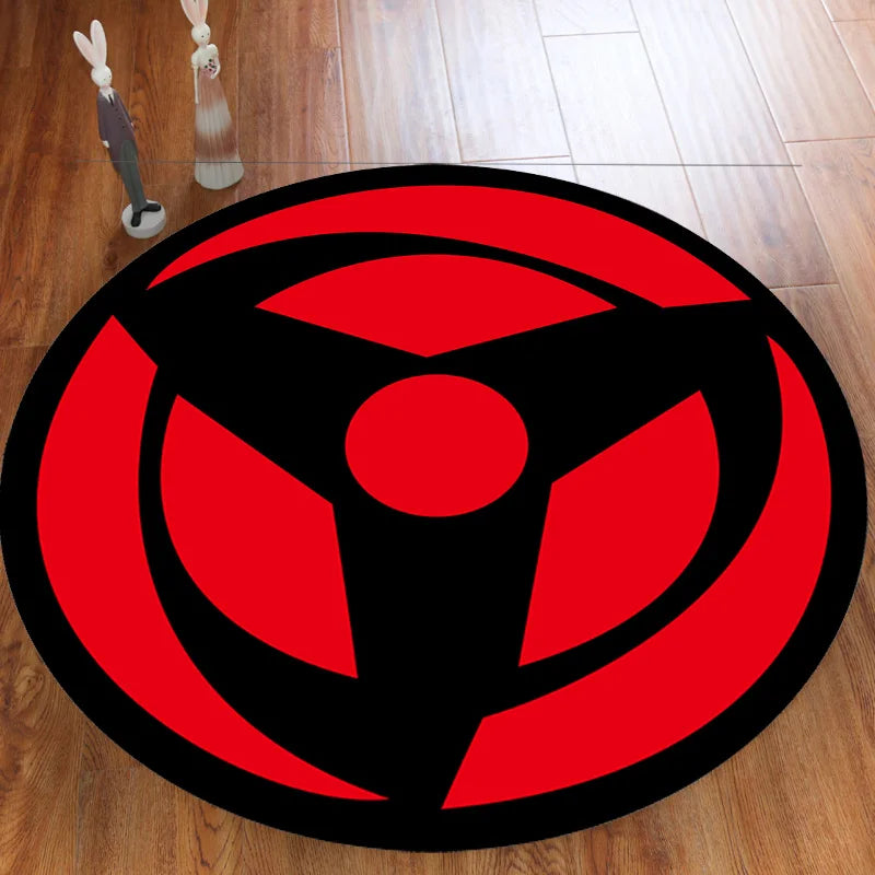 Naruto Anime Uchiha Sharingan Themed Rugs