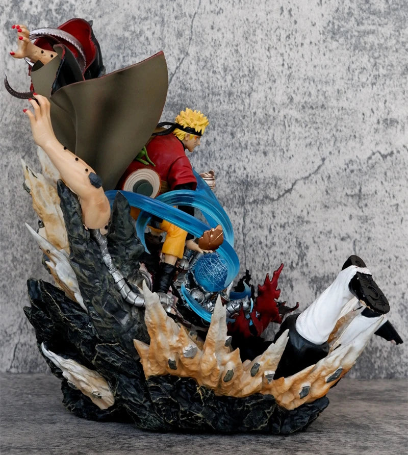 Anime Naruto Uzumaki Sennin Mode Rasengan Attack Statue