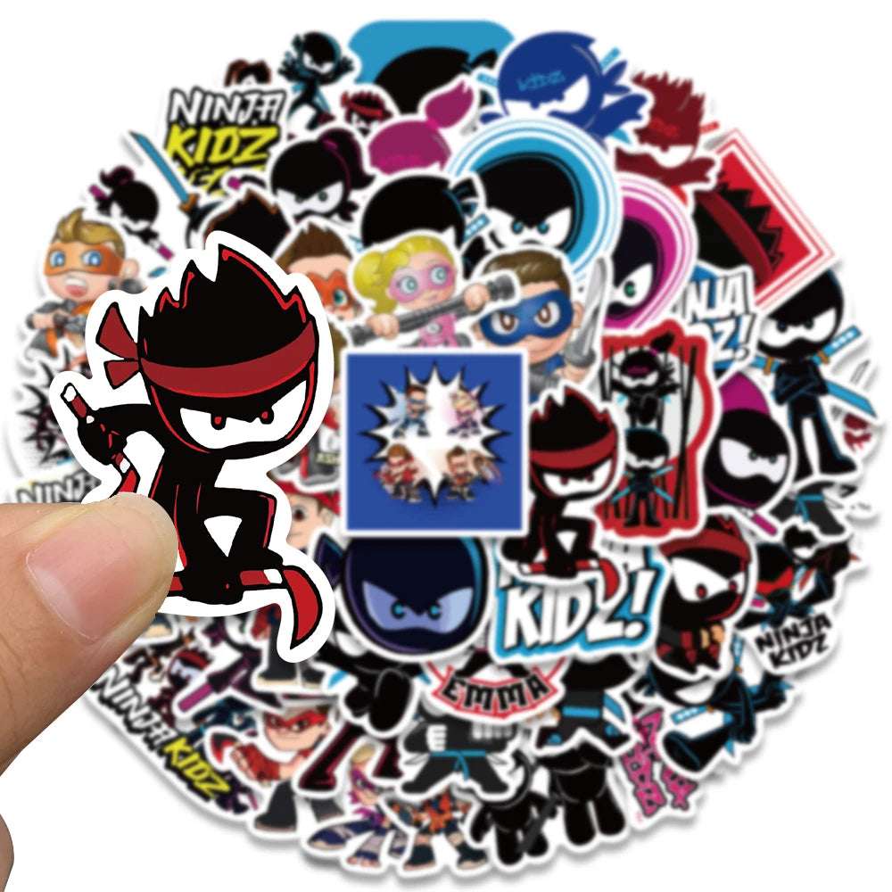 Ninja Kidz Cool Game Anime Stickers