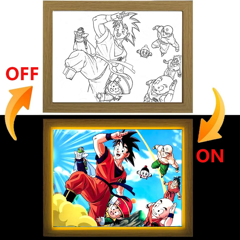 Anime Figure Dragon Ball Lamp Frames