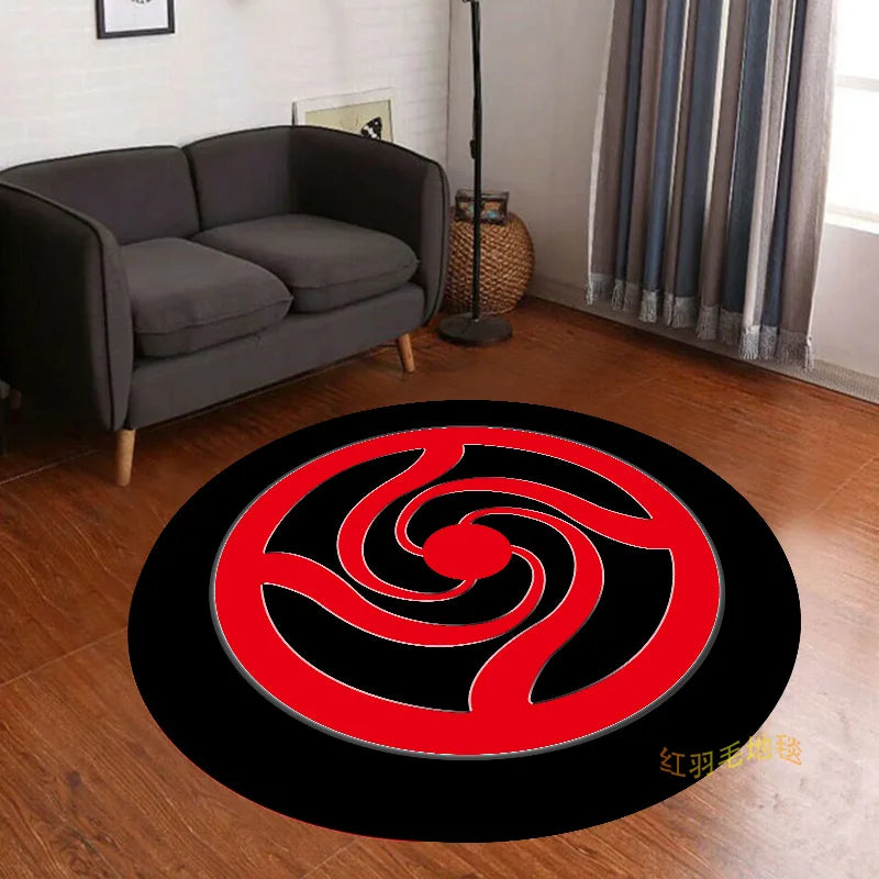 Naruto Anime Uchiha Sharingan Themed Rugs